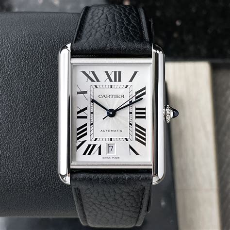 cartier tank on wrist man|cartier tank must lug width.